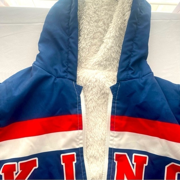 “KING” Boys Color-block Jacket Faux Fur Inner Lining Polyester Size 7Y NWOT - Picture 3 of 8